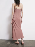 Patrizia Pepe Vestito Longuette Donna 2A3020A739 Terracotta Rust - Rosa