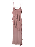 Patrizia Pepe Vestito Longuette Donna 2A3020A739 Terracotta Rust - Rosa