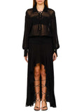 Patrizia Pepe Vestito Longuette Donna 2A3063A776 - Nero