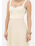 Patrizia Pepe Vestito Longuette Donna 2A3064A737 Summer Cream - Giallo