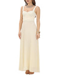 Patrizia Pepe Vestito Longuette Donna 2A3064A737 Summer Cream - Giallo