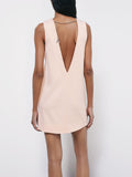 Patrizia Pepe Vestito Mini Donna 2A3084A736 Silky Nude - Rosa