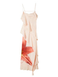 Patrizia Pepe Vestito Longuette Donna 2A3090A765 Nude Flower - Rosa