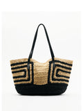 Patrizia Pepe Borsa Shopper Donna 2B0130V048 Black/natural - Nero