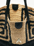 Patrizia Pepe Borsa Shopper Donna 2B0130V048 Black/natural - Nero