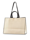 Patrizia Pepe Borsa Shopper Donna 2B0175K264 Wooly White/black - Bianco