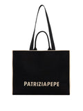 Patrizia Pepe Borsa Shopper Donna 2B0175K264 Black/wolly White - Nero