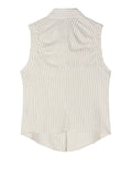 Patrizia Pepe Top Donna 2C1709A766 Whitecommunionstripe - Beige