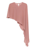 Patrizia Pepe Poncho Donna 2F0148AD08 Terracotta Rust - Rosa