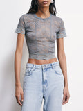 Patrizia Pepe Maglia Donna 2M4465J301 Reef Grey - Celeste