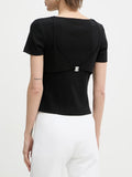Patrizia Pepe T-shirt Donna 2M4522J407 - Nero