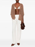 Patrizia Pepe Pantalone Palazzo Donna 2P1759A052 Pearl Ivory - Avorio