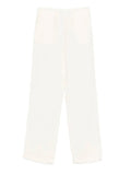 Patrizia Pepe Pantalone Palazzo Donna 2P1759A052 Pearl Ivory - Avorio