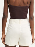 Patrizia Pepe Shorts Sportivi Shorts Donna 2P1760A052 Pearl Ivory - Avorio