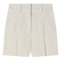 Patrizia Pepe Shorts Sportivi Shorts Donna 2P1778A766 Whitecommunionstripe - Beige