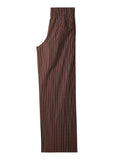 Patrizia Pepe Pantalone Palazzo Donna 2P1783A552 Wood Brown Stripes - Marrone