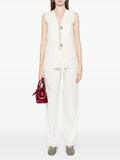 Patrizia Pepe Gilet Donna 2S1548A052 Pearl Ivory - Avorio