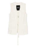 Patrizia Pepe Gilet Donna 2S1548A052 Pearl Ivory - Avorio
