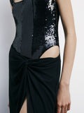 Patrizia Pepe Vestito Longuette Donna 8A1629J401 - Nero