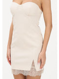 Patrizia Pepe Vestito Mini Donna 8A1654A6F5 Warm Ivory - Bianco