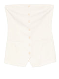 Patrizia Pepe Gilet Donna 8C0840A6F5 Warm Ivory - Bianco