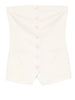 patrizia pepe gilet donna 8c0840a6f5 warm ivory bianco 163206788