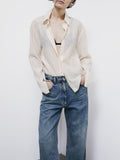 Patrizia Pepe Camicia Casual Camicia Donna 8C0852A693 Shiny Ivory - Avorio