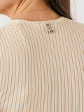 Patrizia Pepe Top Donna 8K0365K300 Warm Ivory - Bianco