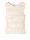 Patrizia Pepe Top Donna 8M1776J370 Warm Ivory/d. Coral - Rosa