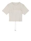 Patrizia Pepe T-shirt Donna 8M1803J387 Warm Ivory - Bianco