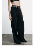 Patrizia Pepe Pantalone Palazzo Donna 8P0769A6F5 - Nero