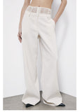 Patrizia Pepe Pantalone Palazzo Donna 8P0769A6F5 Warm Ivory - Bianco