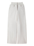 Patrizia Pepe Pantalone Palazzo Donna 8P0769A6F5 Warm Ivory - Bianco