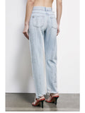 Patrizia Pepe Jeans Straight Donna 8P0788D141 Light Blue Strass - Denim