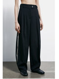 Patrizia Pepe Pantalone Palazzo Donna 8P0793A498 Black/warm Ivory - Nero
