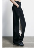 Patrizia Pepe Pantalone Palazzo Donna 8P0793A498 Black/warm Ivory - Nero