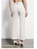 Patrizia Pepe Pantalone Capri Donna 8P0807A6F5 Warm Ivory - Bianco