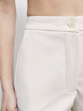Patrizia Pepe Pantalone Capri Donna 8P0807A6F5 Warm Ivory - Bianco