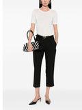 Patrizia Pepe Pantalone Capri Donna 8P0817A688 Black/ivory - Nero