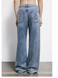 Patrizia Pepe Jeans Wide Donna 8P0818D108 New Warm Blue Wash - Denim