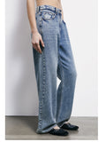 Patrizia Pepe Jeans Wide Donna 8P0818D108 New Warm Blue Wash - Denim