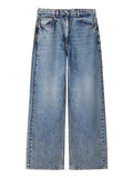 Patrizia Pepe Jeans Wide Donna 8P0818D108 New Warm Blue Wash - Denim