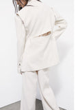 Patrizia Pepe Giacca Donna 8S0566A6F5 Warm Ivory - Bianco