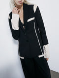 Patrizia Pepe Giacca Donna 8S0571A498 Black/warm Ivory - Nero