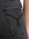 Patrizia Pepe Jeans a Zampa Donna CP0937D1HIN Deep Black Wash - Nero