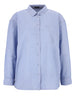 pepe jeans camicia casual camicia bernadette donna pl3051386 oxford blue celeste 160203043