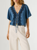Pepe Jeans Blusa Cleo Donna PL3051391 - Denim