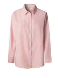 Pepe Jeans Camicia Casual Camicia Bernany Donna PL3051395 Coral Peach Pink - Rosa