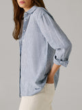 Pepe Jeans Camicia Casual Camicia Bernany Donna PL3051395 - Blu