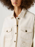 Pepe Jeans Giubbino di Jeans Giubbino Donna PL40244081CB - Bianco